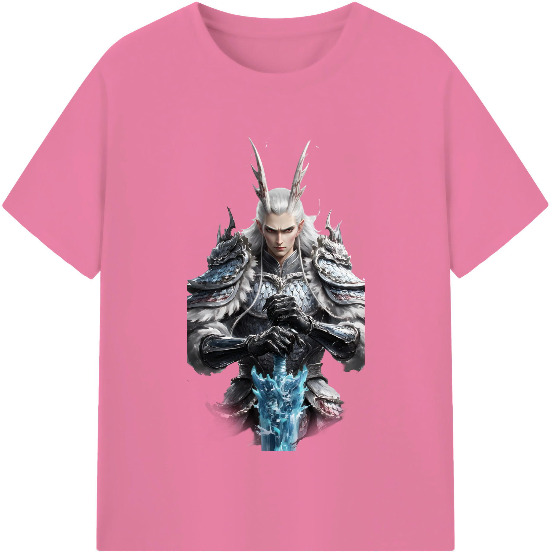 （画像用） Ne Zha 2 ナタ 魔童の大暴れ 綿100％半袖Tシャツ（フロントプリント）